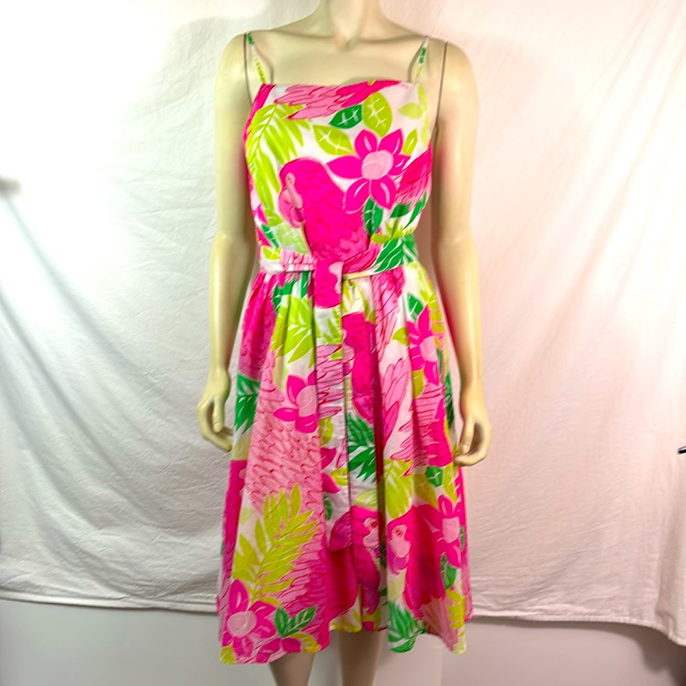 Lilly Pulitzer cotton Parrot sundress, size 8